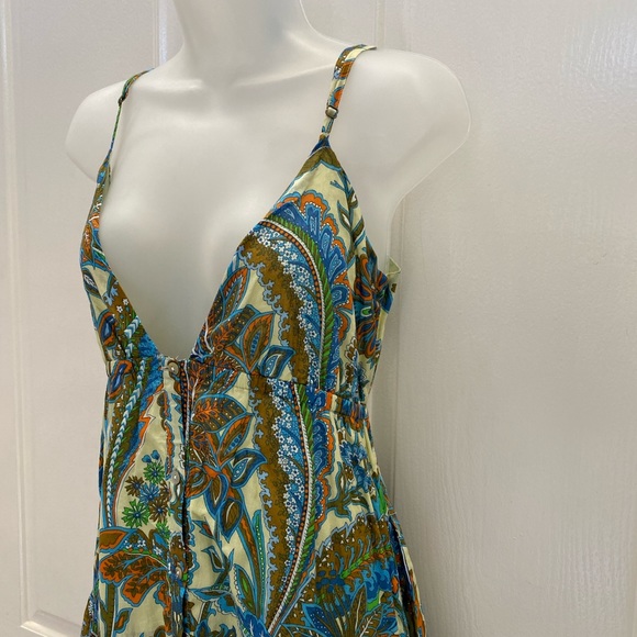 NEW wTag-HOUSE of HARLOW 1960 Multicolor Paisley Dress S - Picture 2 of 4